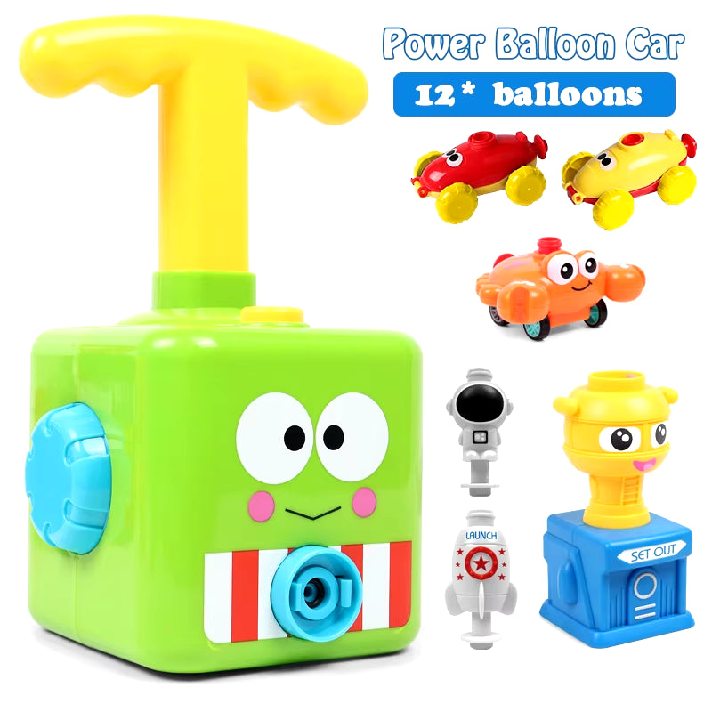 Aerodynamic Interactive Toys for Children - Balloon-Powered Vehicles