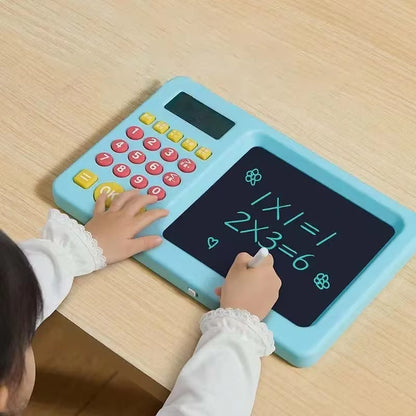 Handwriting Board Kids English Drawing Board, LCD Calculator Mental Arithmetic Machine.