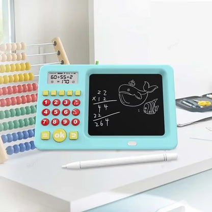 Handwriting Board Kids English Drawing Board, LCD Calculator Mental Arithmetic Machine.