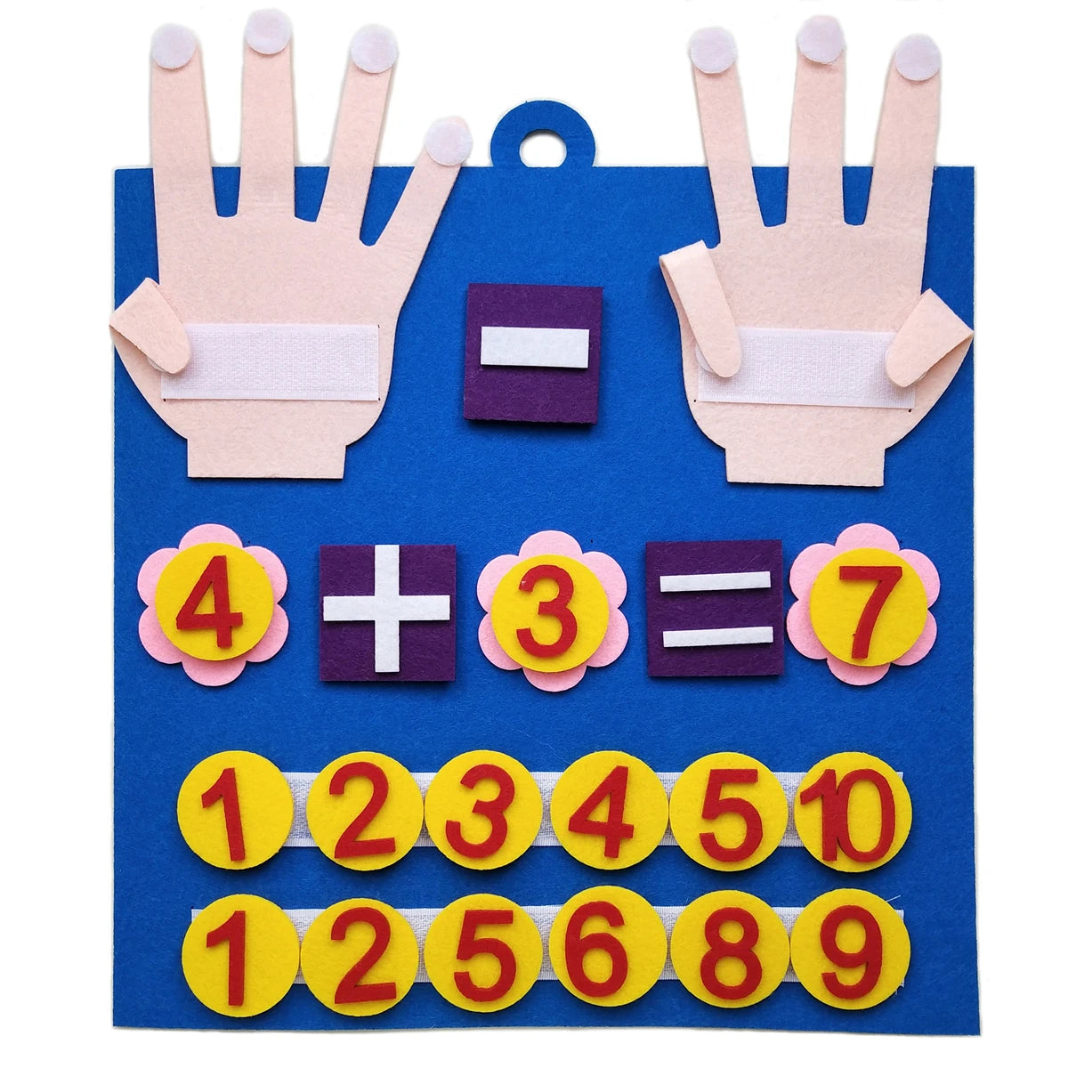 Felt Finger Numbers Math Toy For Children, Make counting Easy