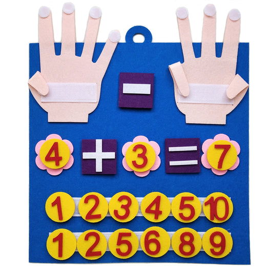 Felt Finger Numbers Math Toy For Children, Make counting Easy