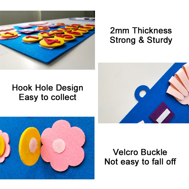Felt Finger Numbers Math Toy For Children, Make counting Easy