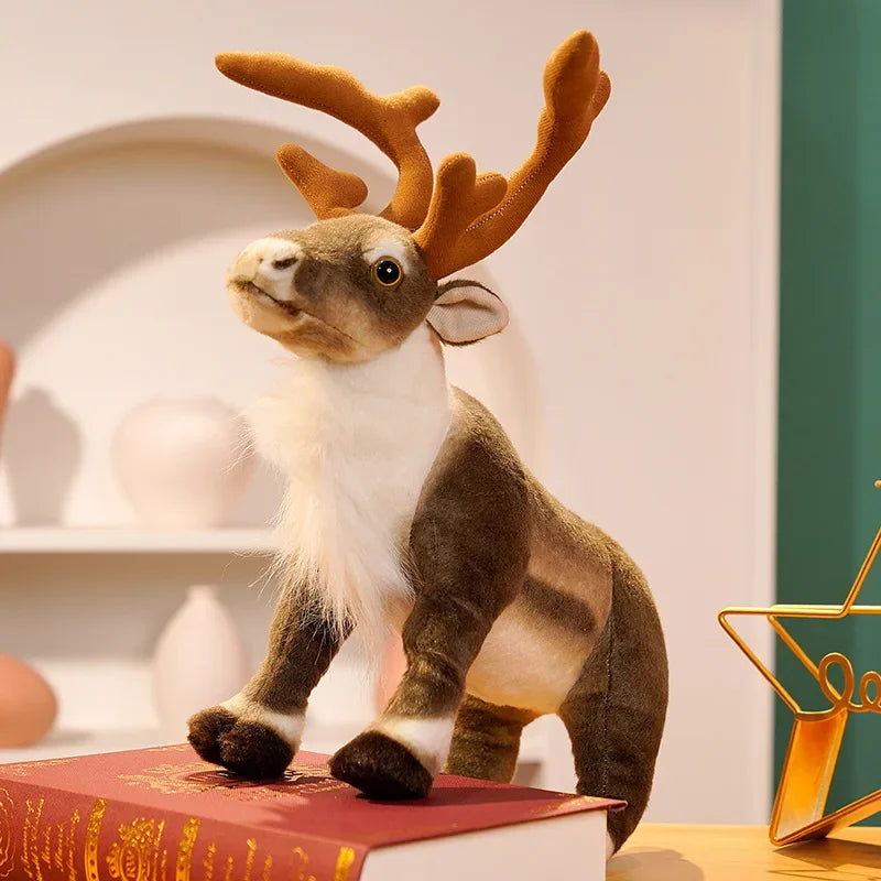 Real-Life Reindeer Plush Christmas Toy  