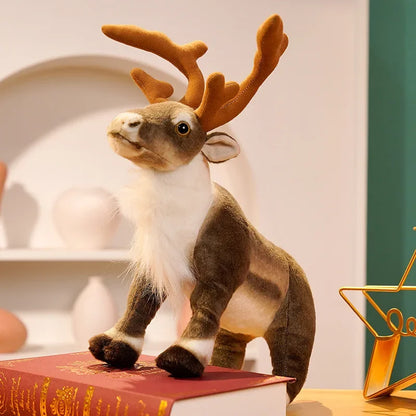 Real-Life Reindeer Plush Christmas Toy  