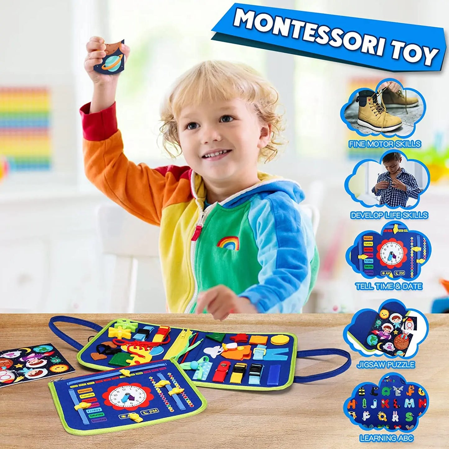 Busy Board Montessori Toys 