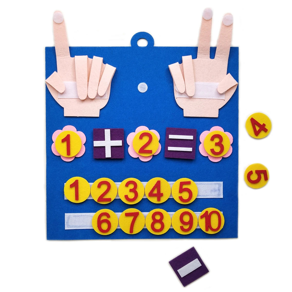 Felt Finger Numbers Math Toy For Children, Make counting Easy