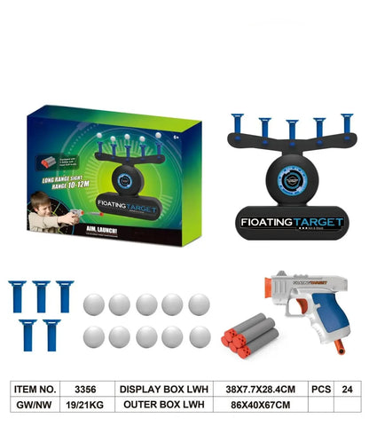 Glow-In-The-Dark Shooting Targets, Toy Gun Set Electric Hovering Target
