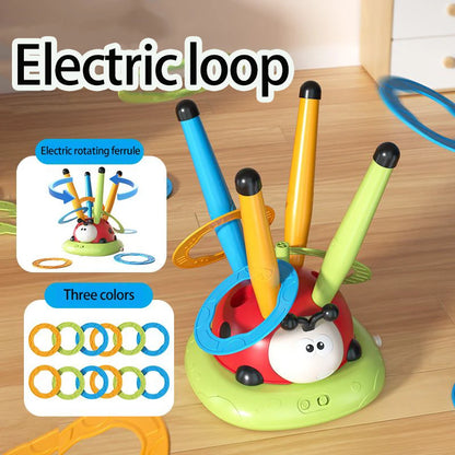 3 in 1 Ladybug Sport Entertainment Game Toy Multifunction Rope Skipping Machine & Jump Rocket Launcher Outdoor 