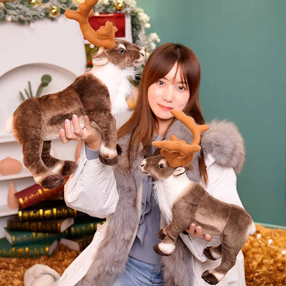 Real-Life Reindeer Plush Christmas Toy  