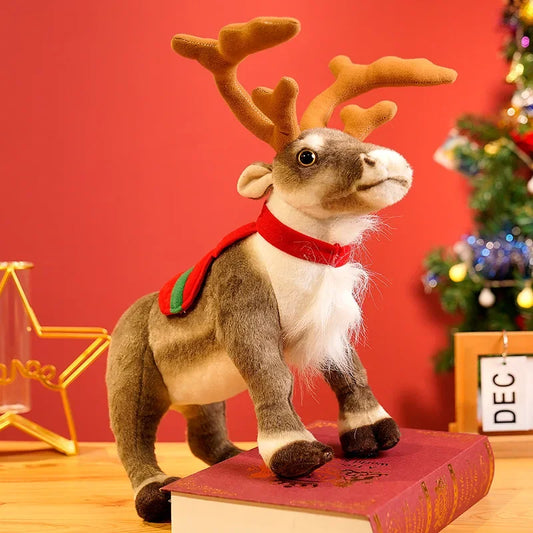 Real-Life Reindeer Plush Christmas Toy  