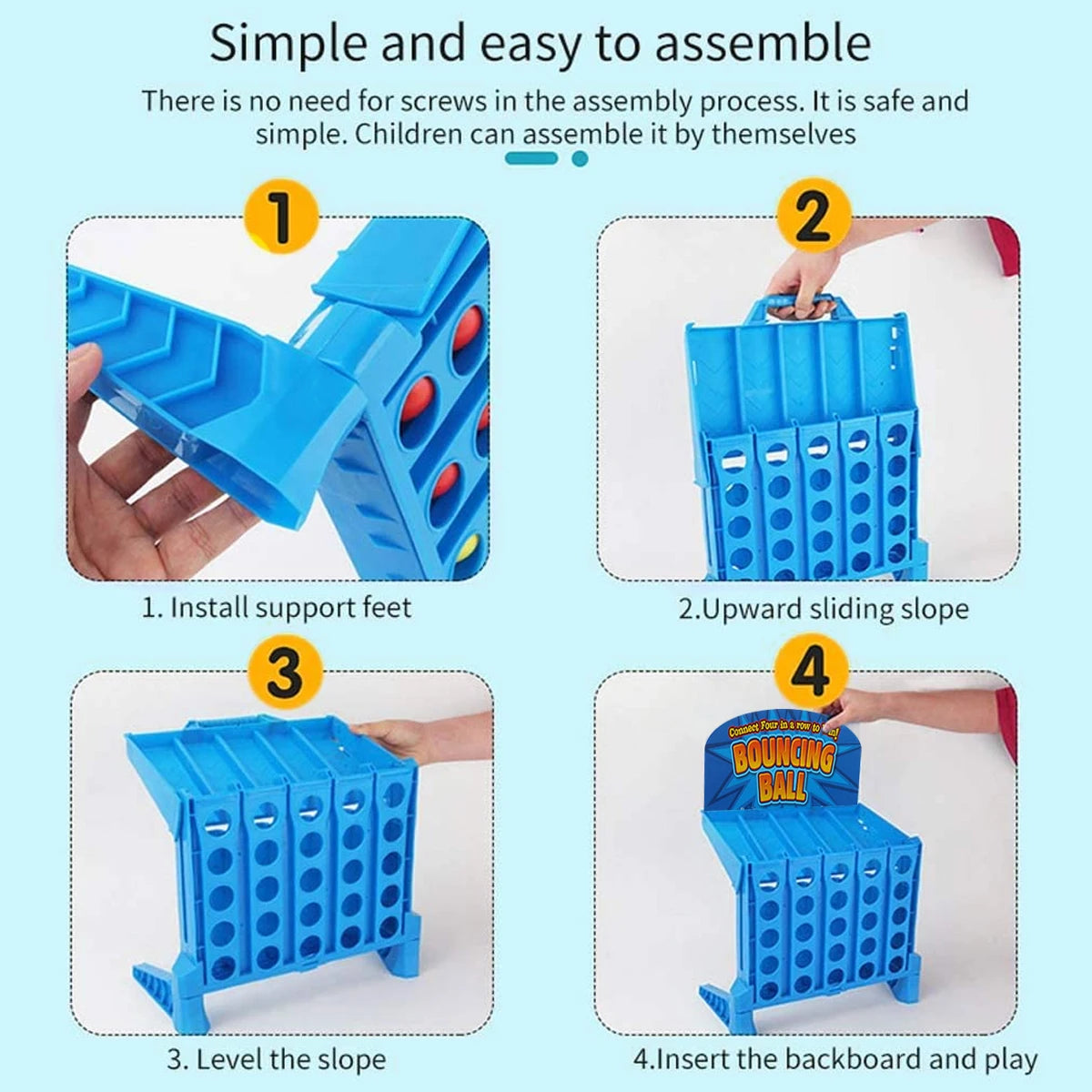 ZK30 4 Shots Connect Board Game Kids 