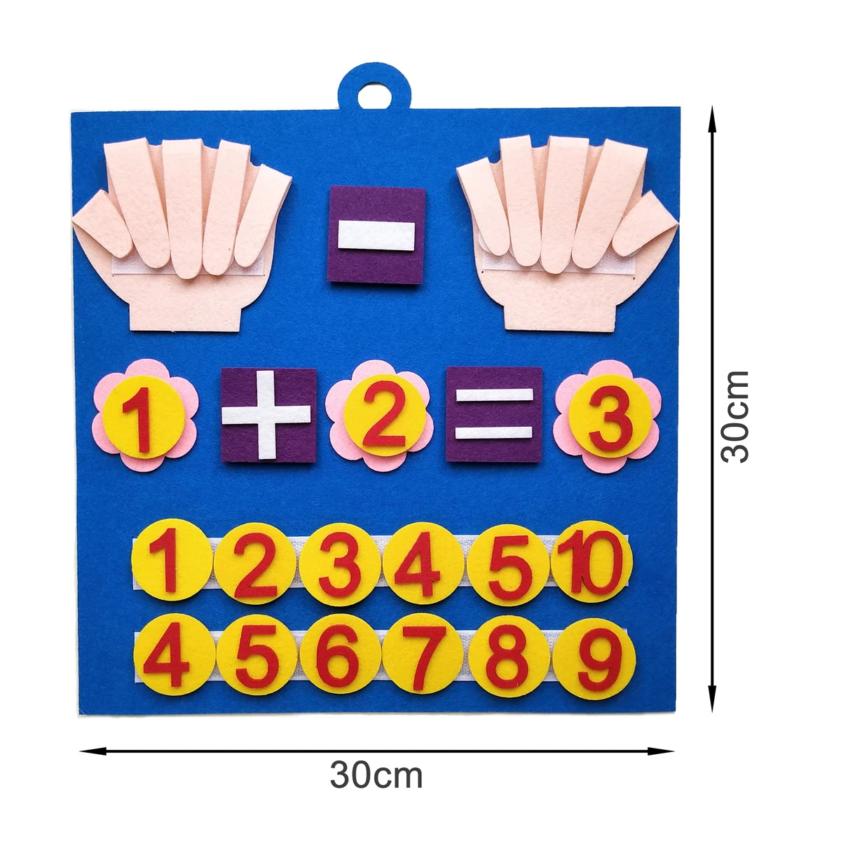 Felt Finger Numbers Math Toy For Children, Make counting Easy