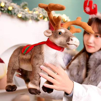 Real-Life Reindeer Plush Christmas Toy  