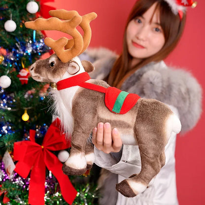 Real-Life Reindeer Plush Christmas Toy  