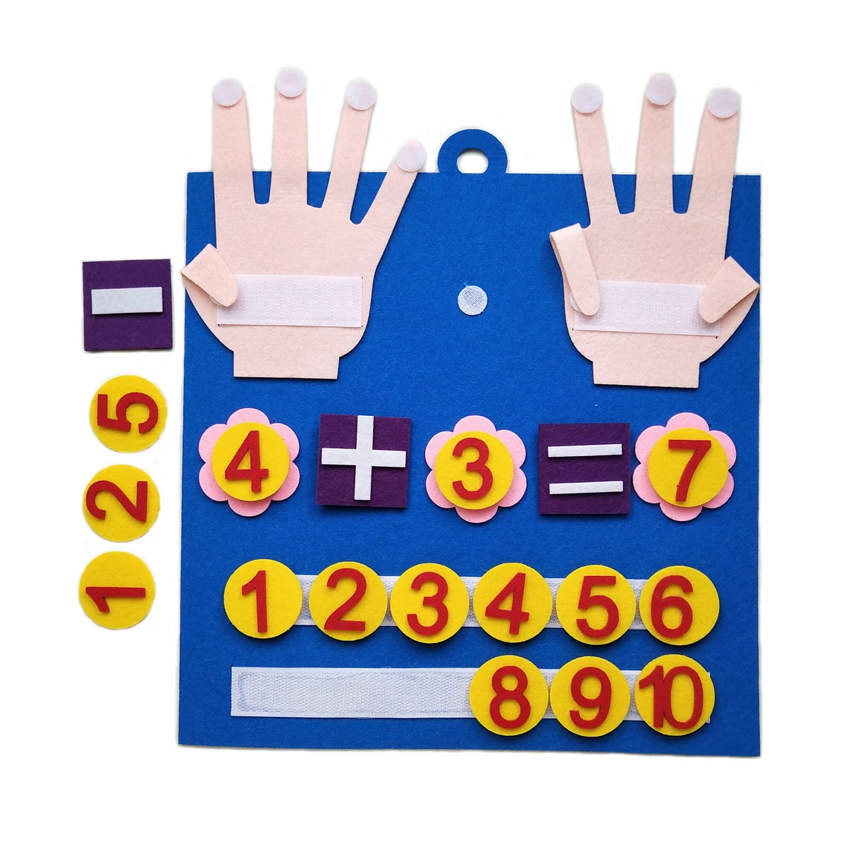 Felt Finger Numbers Math Toy For Children, Make counting Easy