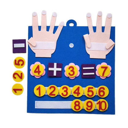 Felt Finger Numbers Math Toy For Children, Make counting Easy