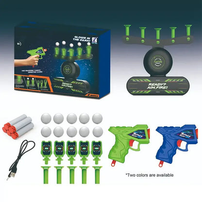 Glow-In-The-Dark Shooting Targets, Toy Gun Set Electric Hovering Target