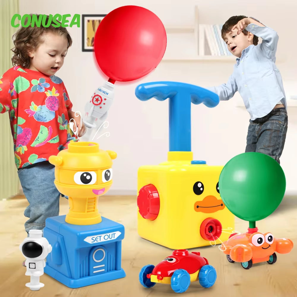 Aerodynamic Interactive Toys for Children - Balloon-Powered Vehicles