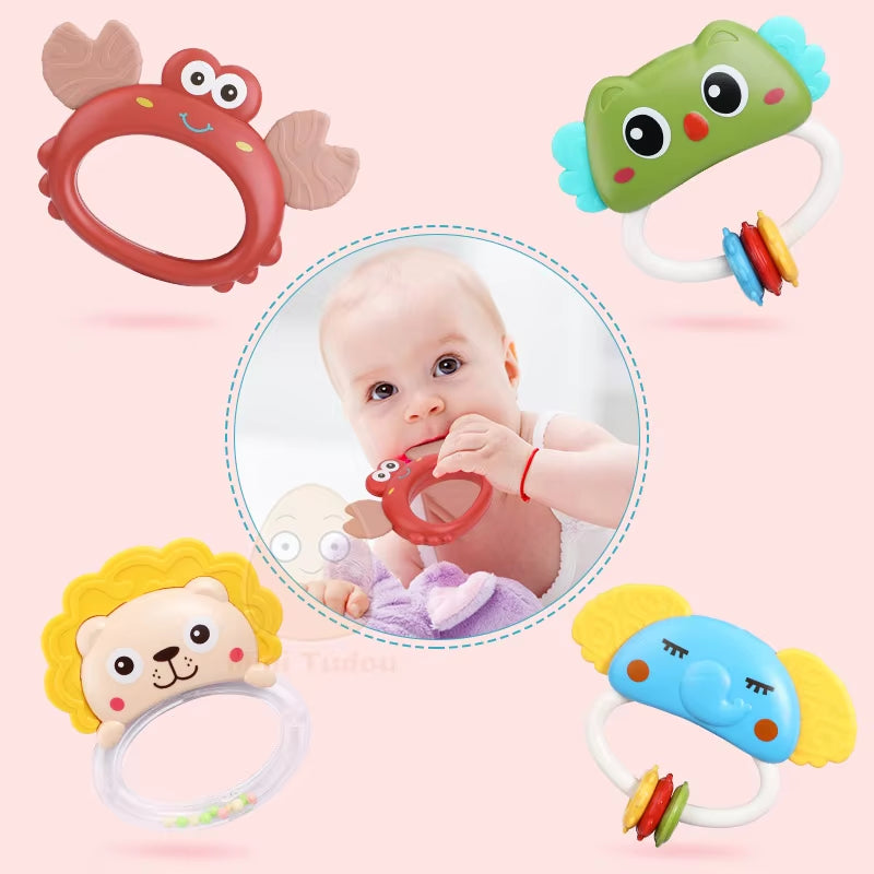 Baby Crib Mobile Rattle Toy, Rotating Musical Projector with Night Light